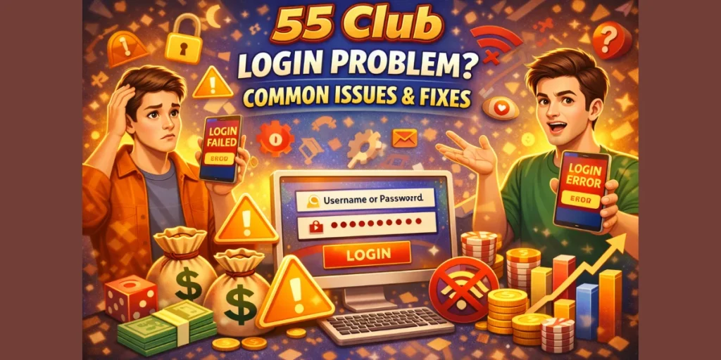 55 Club Login Problem