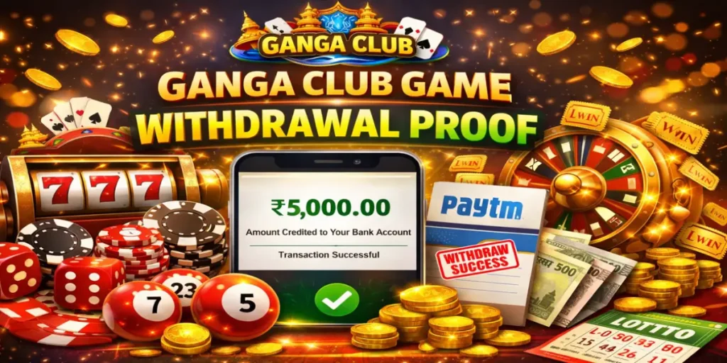 Ganga Club Game Withdrawal Proof
